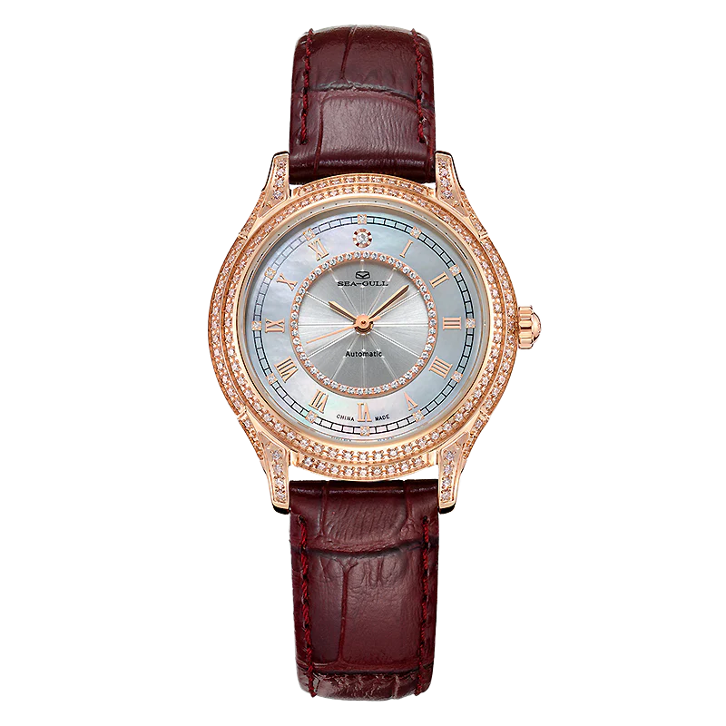 Seagull Heart Ocean Shinning Woman Watch 34mm - Image 6