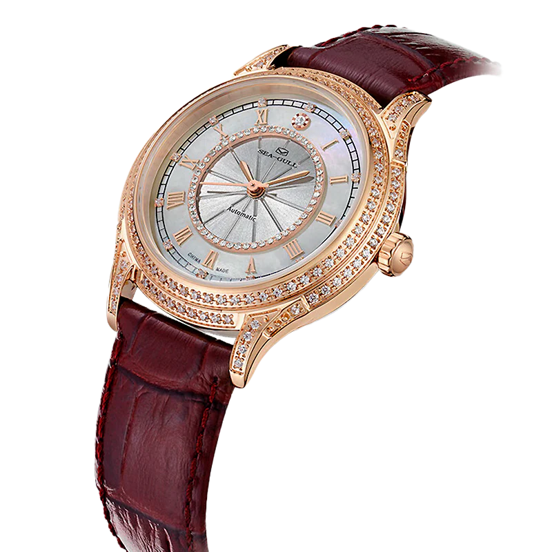 Seagull Heart Ocean Shinning Woman Watch 34mm - Image 7