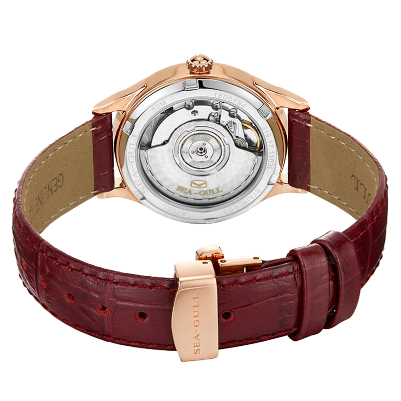 Seagull Heart Ocean Shinning Woman Watch 34mm - Image 8