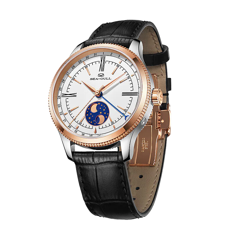 Seagull Moon Phase Watch with Bezel Calendar - Image 3