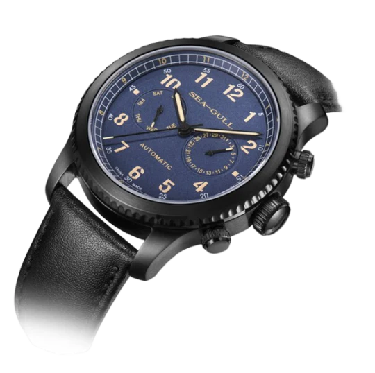Seagull Watch | Aviation Dual Time Zone Pilot Automatic Watch 43mm - Image 6