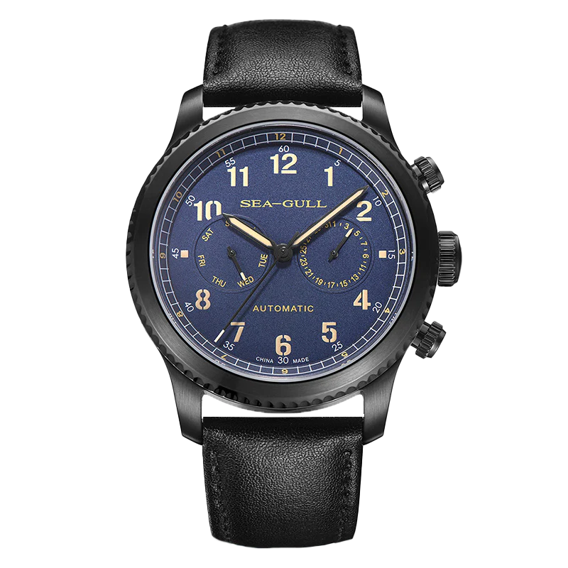 Seagull Watch | Aviation Dual Time Zone Pilot Automatic Watch 43mm - Image 7