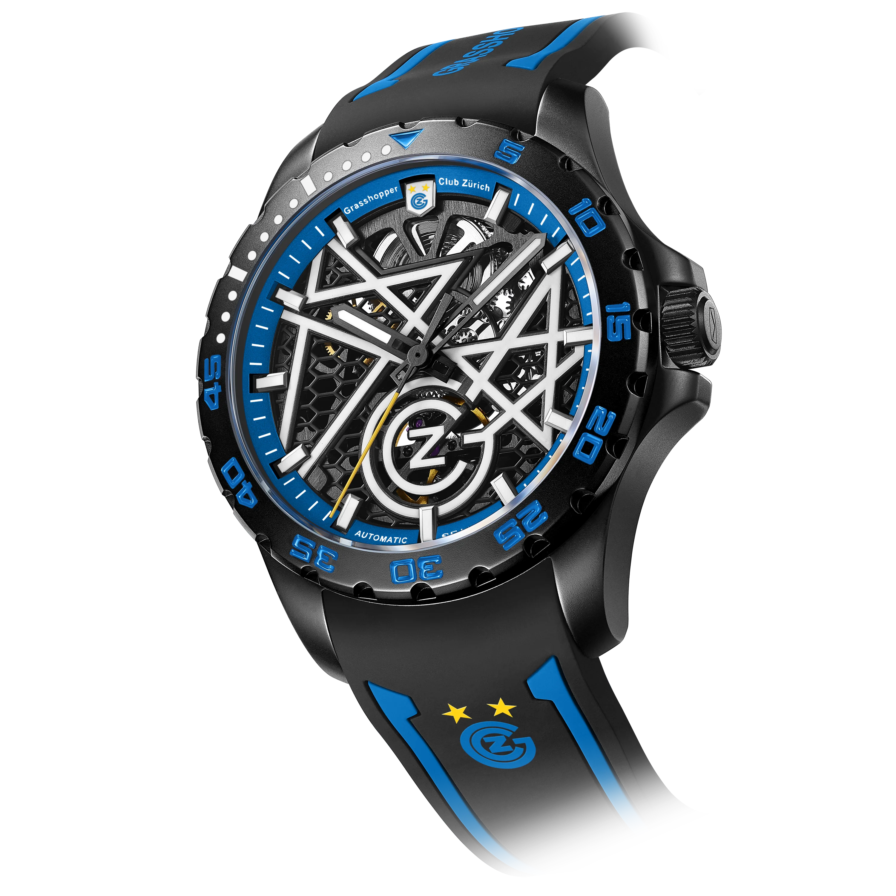 Seagull Watch | Football Co-branded Swiss Grasshopper Club Zurich Skeleton Watch 44mm - Image 4