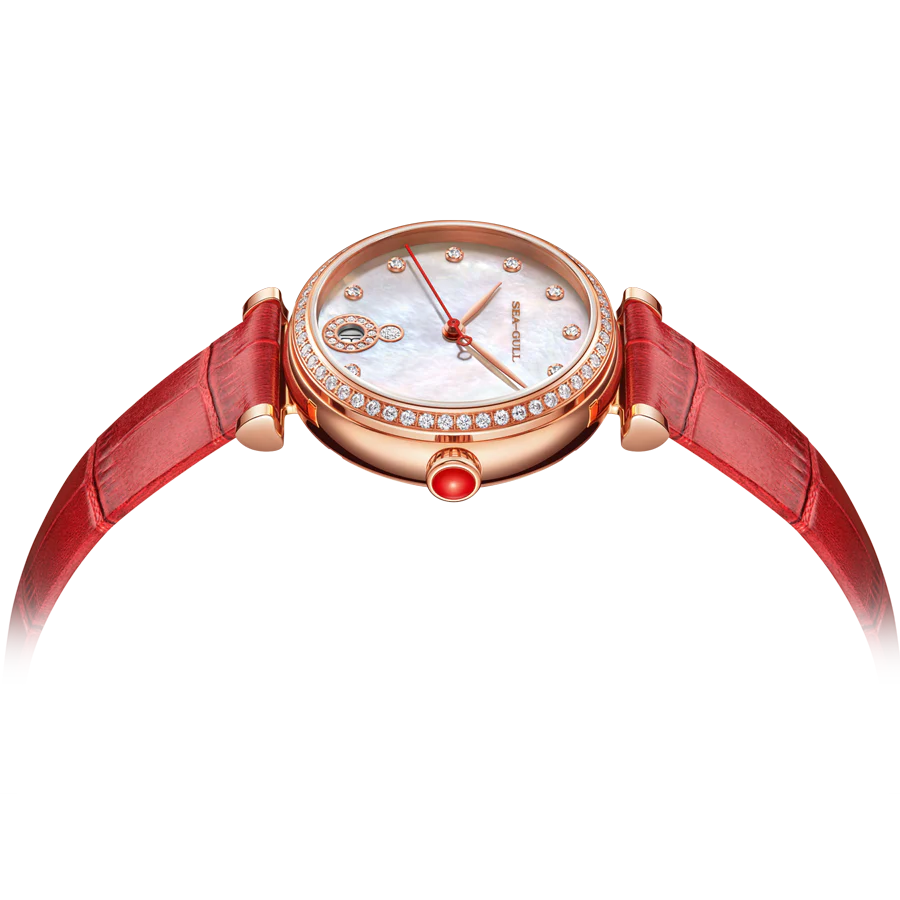 Seagull Watch | Heartfelt Shimmering Mother-of-Pearl Dial Watch 34.5mm - Image 3