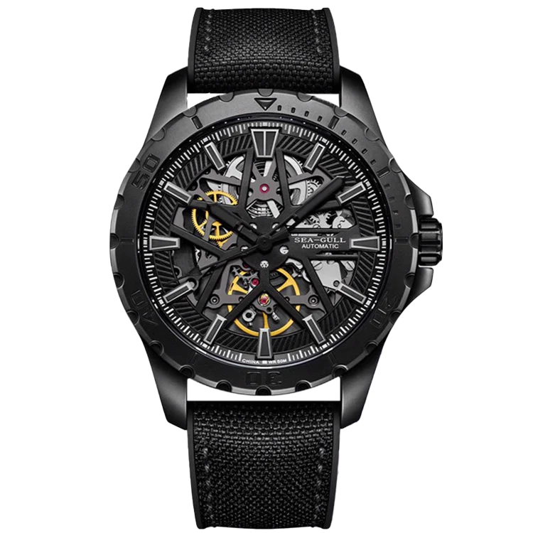 Seagull Watch | Racing Motorcycle Skeleton Automatic Watch 44mm - Image 3