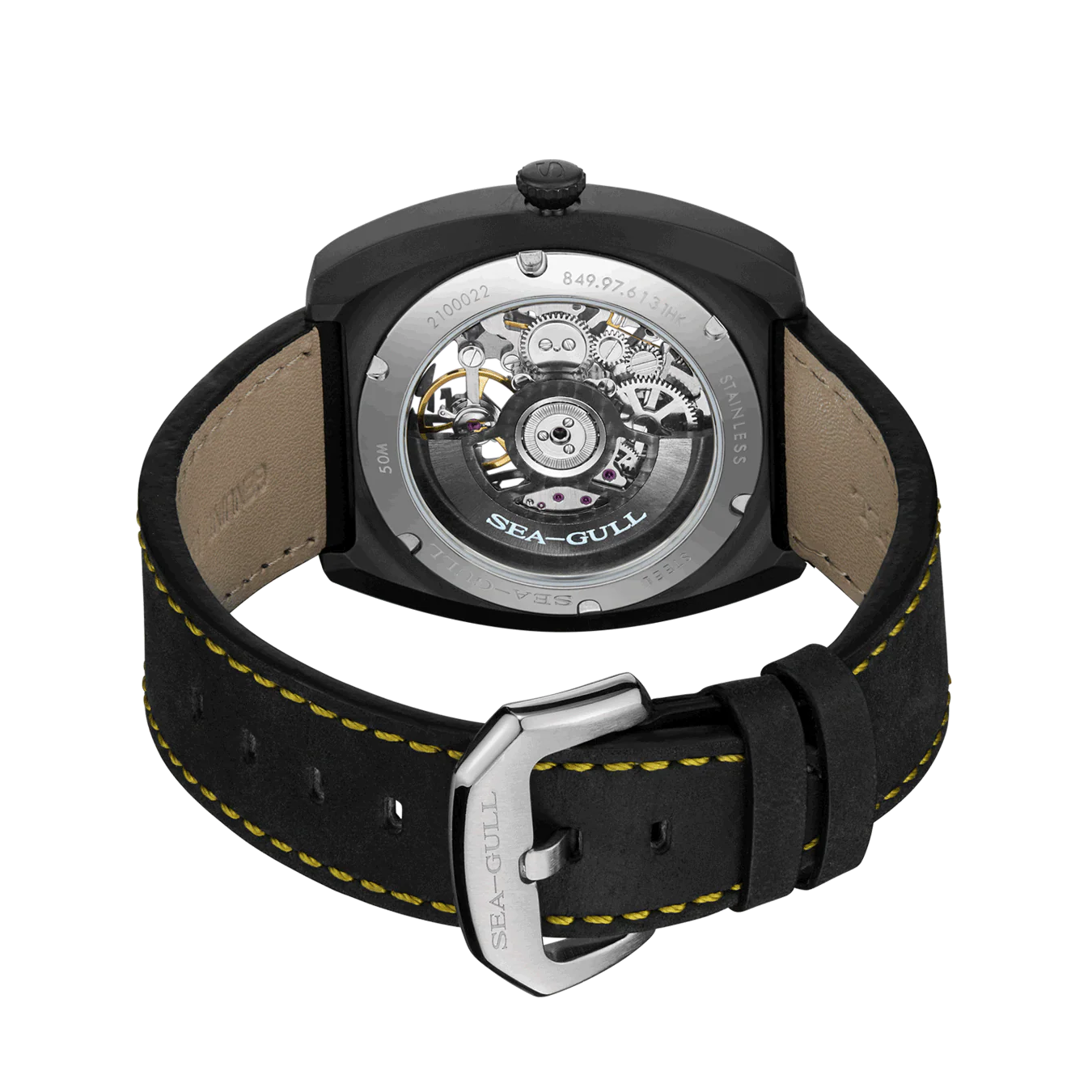 Seagull Watch | Trendy Barrel Skeleton Automatic Watch 44*46mm - Image 10