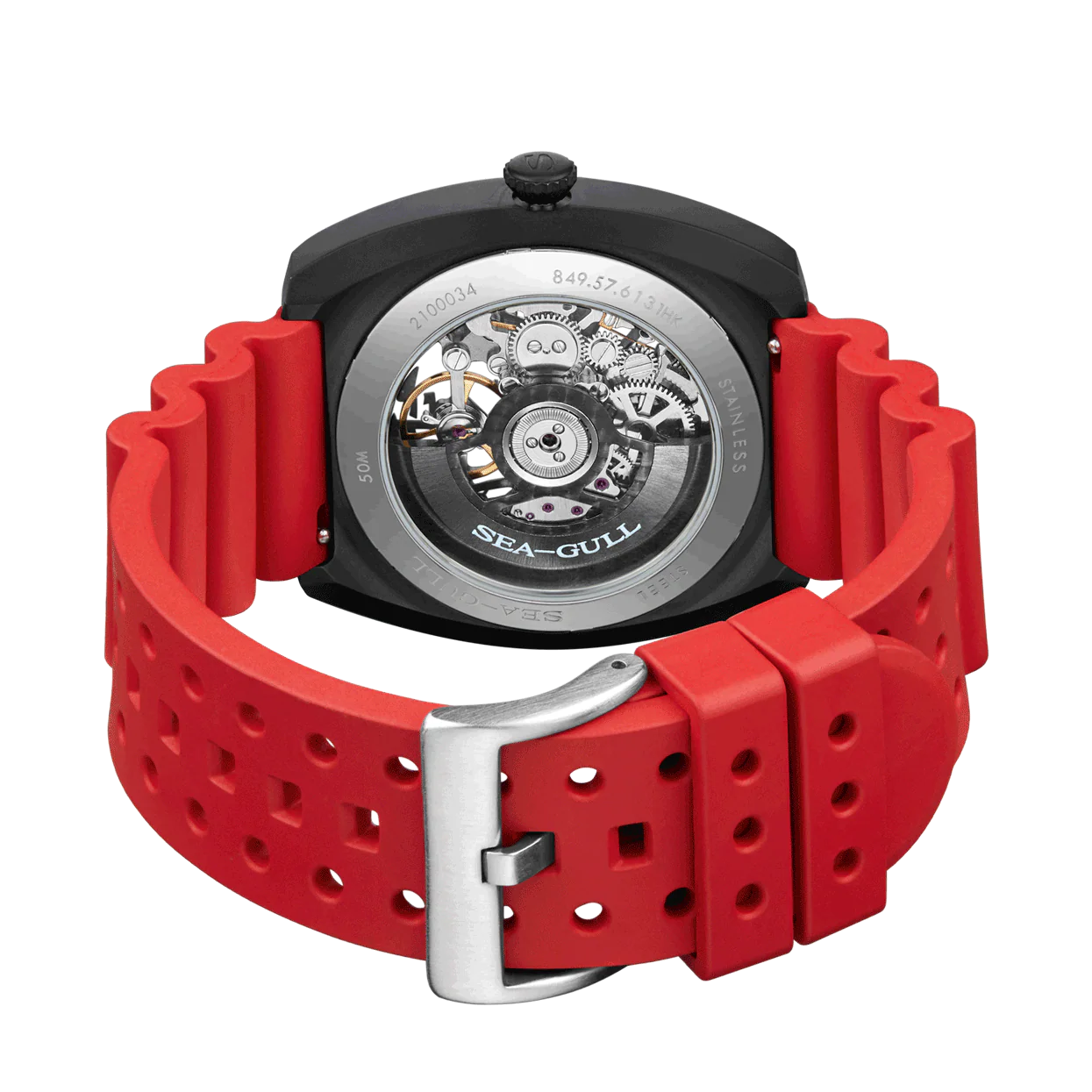 Seagull Watch | Trendy Barrel Skeleton Automatic Watch 44*46mm - Image 14