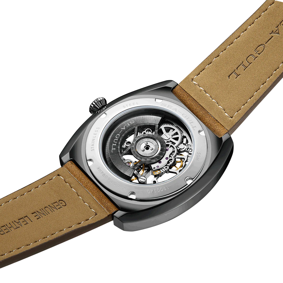 Seagull Watch | Trendy Barrel Skeleton Automatic Watch 44*46mm - Image 19