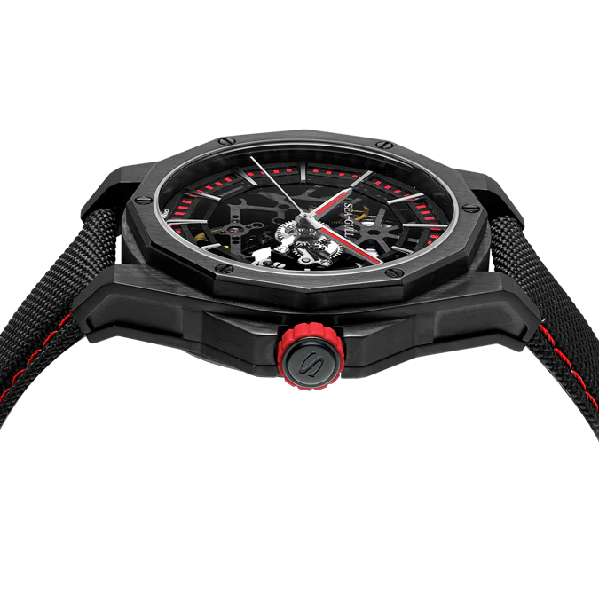 Seagull Watch | Trendy Edgy Skeleton Polygonal Automatic Watch 43mm - Image 5